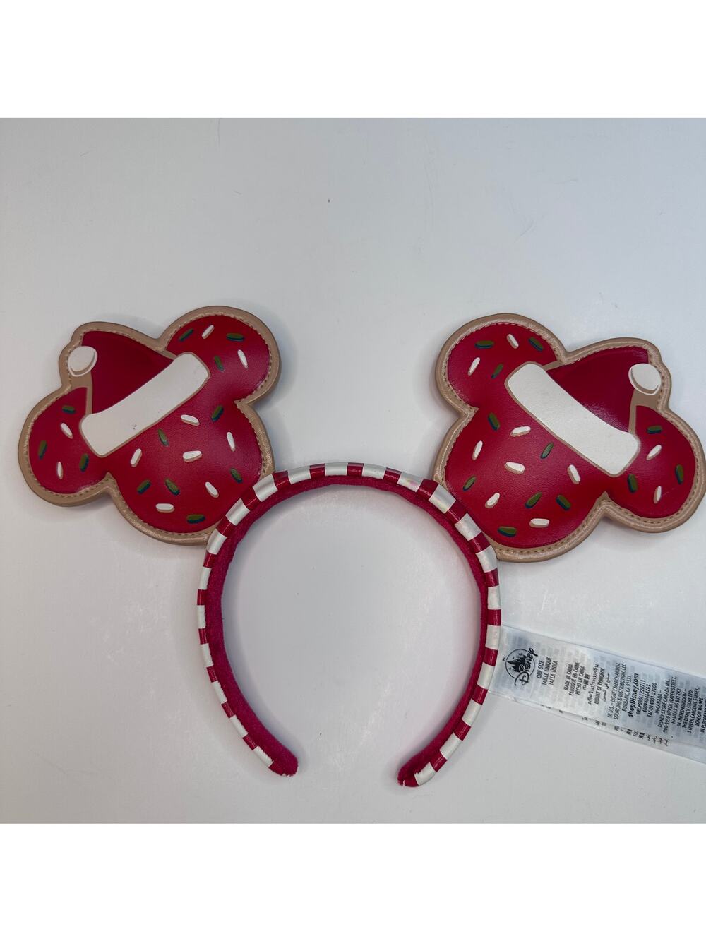 Disney Christmas hOliday Cookie Candy Cane Mickey Ears